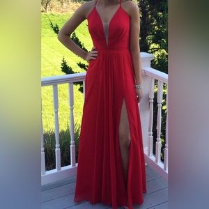 Red Prom dress